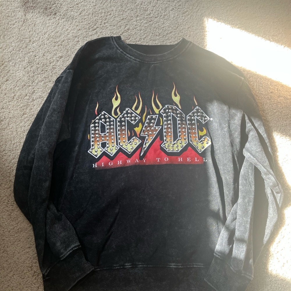 AC/DC Black Graphic Sweater